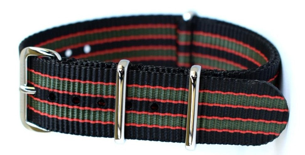 NATO Strap Black red Olive op22